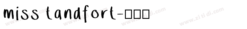 miss tandfort字体转换